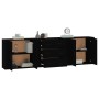 Sideboards 3 Stück schwarzes Sperrholz von vidaXL, Sideboards - Ref: Foro24-3185400, Preis: 236,94 €, Rabatt: %