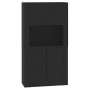 Tall black plywood sideboard by vidaXL, Sideboards - Ref: Foro24-3185352, Price: 167,44 €, Discount: %