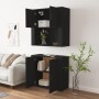 Tall black plywood sideboard by vidaXL, Sideboards - Ref: Foro24-3185352, Price: 167,44 €, Discount: %