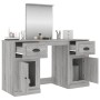 Dresser with Sonoma gray mirror 130x50x132.5 cm by vidaXL, Bedroom Dressers - Ref: Foro24-3185341, Price: 162,99 €, Discount: %