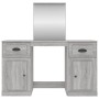 Dresser with Sonoma gray mirror 130x50x132.5 cm by vidaXL, Bedroom Dressers - Ref: Foro24-3185341, Price: 162,99 €, Discount: %