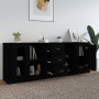 Sideboards 3 Stück schwarzes Sperrholz von vidaXL, Sideboards - Ref: Foro24-3185256, Preis: 159,88 €, Rabatt: %