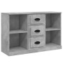 Sideboards 3 pieces plywood gray concrete by vidaXL, Sideboards - Ref: Foro24-3185259, Price: 157,74 €, Discount: %