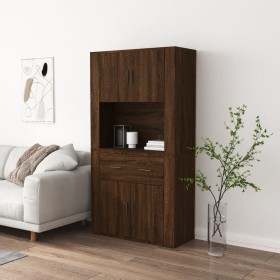 Tall brown oak plywood sideboard by vidaXL, Sideboards - Ref: Foro24-3185374, Price: 141,06 €, Discount: %