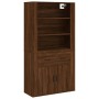 Tall oak brown plywood sideboard by vidaXL, Sideboards - Ref: Foro24-3185382, Price: 141,95 €, Discount: %