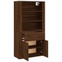 Tall oak brown plywood sideboard by vidaXL, Sideboards - Ref: Foro24-3185382, Price: 141,95 €, Discount: %