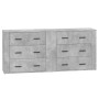 Aparadores 2 uds madera contrachapada gris hormigón de vidaXL, Aparadores - Ref: Foro24-3185411, Precio: 183,41 €, Descuento: %