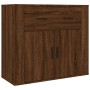 Tall oak brown plywood sideboard by vidaXL, Sideboards - Ref: Foro24-3185382, Price: 141,95 €, Discount: %