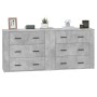 Aparadores 2 uds madera contrachapada gris hormigón de vidaXL, Aparadores - Ref: Foro24-3185411, Precio: 183,41 €, Descuento: %