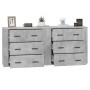 Aparadores 2 uds madera contrachapada gris hormigón de vidaXL, Aparadores - Ref: Foro24-3185411, Precio: 183,41 €, Descuento: %