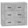 Aparadores 2 uds madera contrachapada gris hormigón de vidaXL, Aparadores - Ref: Foro24-3185411, Precio: 183,41 €, Descuento: %