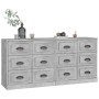 Sideboards 2 Stück betongraues Sperrholz von vidaXL, Sideboards - Ref: Foro24-3185283, Preis: 216,99 €, Rabatt: %