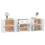 Aparadores 3 uds madera contrachapada blanco brillo de vidaXL, Aparadores - Ref: Foro24-3185417, Precio: 252,99 €, Descuento: %