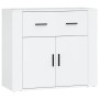 Aparadores 3 uds madera contrachapada blanco brillo de vidaXL, Aparadores - Ref: Foro24-3185417, Precio: 252,99 €, Descuento: %