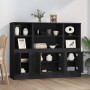 Tall sideboards 3 pieces black plywood by vidaXL, Sideboards - Ref: Foro24-3185304, Price: 197,98 €, Discount: %