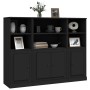 Hohe Sideboards, 3 Stück, schwarzes Sperrholz von vidaXL, Sideboards - Ref: Foro24-3185304, Preis: 197,98 €, Rabatt: %