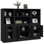 Hohe Sideboards, 3 Stück, schwarzes Sperrholz von vidaXL, Sideboards - Ref: Foro24-3185304, Preis: 197,98 €, Rabatt: %