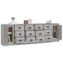 Aparadores 3 piezas madera contrachapada gris Sonoma de vidaXL, Aparadores - Ref: Foro24-3185293, Precio: 306,96 €, Descuento: %