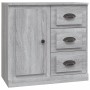 Aparadores 3 piezas madera contrachapada gris Sonoma de vidaXL, Aparadores - Ref: Foro24-3185293, Precio: 306,96 €, Descuento: %