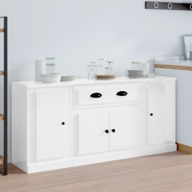 3 plywood white gloss sideboards by vidaXL, Sideboards - Ref: Foro24-3185273, Price: 178,73 €, Discount: %