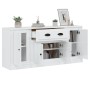 3 Stk. Sideboards aus Sperrholz glänzend weiß von vidaXL, Sideboards - Ref: Foro24-3185273, Preis: 181,63 €, Rabatt: %