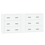 2 Stück Sperrholz Sideboards weiß von vidaXL, Sideboards - Ref: Foro24-3185407, Preis: 210,00 €, Rabatt: %