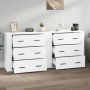 2 Stück Sperrholz Sideboards weiß von vidaXL, Sideboards - Ref: Foro24-3185407, Preis: 219,06 €, Rabatt: %