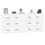 2 Stück Sperrholz Sideboards weiß von vidaXL, Sideboards - Ref: Foro24-3185407, Preis: 219,06 €, Rabatt: %