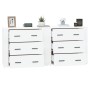 2 Stück Sperrholz Sideboards weiß von vidaXL, Sideboards - Ref: Foro24-3185407, Preis: 210,00 €, Rabatt: %