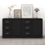 Sideboards 2 pcs black plywood by vidaXL, Sideboards - Ref: Foro24-3185224, Price: 213,60 €, Discount: %