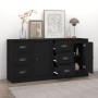 Sideboards 2 pcs black plywood by vidaXL, Sideboards - Ref: Foro24-3185224, Price: 213,60 €, Discount: %