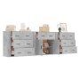 Sideboards 3 pieces concrete gray plywood by vidaXL, Sideboards - Ref: Foro24-3185427, Price: 268,99 €, Discount: %