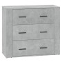 Sideboards 3 Stück betongraues Sperrholz von vidaXL, Sideboards - Ref: Foro24-3185427, Preis: 268,99 €, Rabatt: %