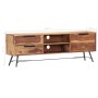 TV-Schrank aus massivem Palisanderholz, 140 x 28 x 47 cm von vidaXL, TV-Möbel - Ref: Foro24-287361, Preis: 278,99 €, Rabatt: %