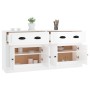 2 plywood white gloss sideboards by vidaXL, Sideboards - Ref: Foro24-3185265, Price: 170,91 €, Discount: %