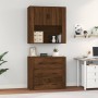 Tall oak brown plywood sideboard by vidaXL, Sideboards - Ref: Foro24-3185390, Price: 156,99 €, Discount: %