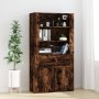 Tall smoked oak plywood sideboard by vidaXL, Sideboards - Ref: Foro24-3185380, Price: 122,33 €, Discount: %