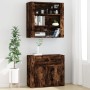 Hohes Sideboard aus geräuchertem Eichensperrholz von vidaXL, Sideboards - Ref: Foro24-3185380, Preis: 122,33 €, Rabatt: %