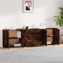 3-teilige Sideboards aus geräuchertem Eichensperrholz von vidaXL, Sideboards - Ref: Foro24-3185404, Preis: 257,77 €, Rabatt: %