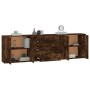 3-teilige Sideboards aus geräuchertem Eichensperrholz von vidaXL, Sideboards - Ref: Foro24-3185404, Preis: 257,77 €, Rabatt: %