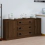 Sideboards 3 pieces oak brown plywood by vidaXL, Sideboards - Ref: Foro24-3185254, Price: 167,15 €, Discount: %