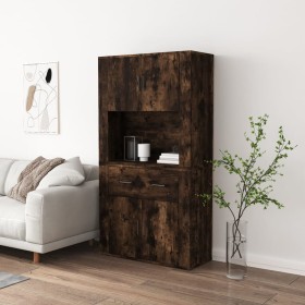 Tall smoked oak plywood sideboard by vidaXL, Sideboards - Ref: Foro24-3185372, Price: 137,30 €, Discount: %