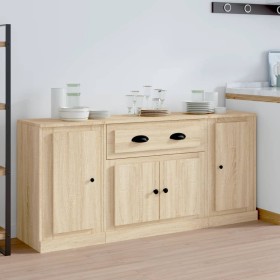 Sideboards 3 pieces sonoma oak plywood by vidaXL, Sideboards - Ref: Foro24-3185274, Price: 160,99 €, Discount: %