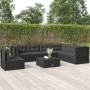 Gartenmöbel- und Kissenset, 7-teilig, schwarzes synthetisches Rattan von vidaXL, Gartensets - Ref: Foro24-3187135, Preis: 660...