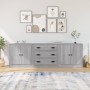 Sideboards 3 pieces plywood gray Sonoma by vidaXL, Sideboards - Ref: Foro24-3185221, Price: 261,88 €, Discount: %