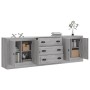 Sideboards 3 pieces plywood gray Sonoma by vidaXL, Sideboards - Ref: Foro24-3185221, Price: 261,88 €, Discount: %