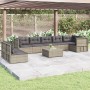 Set de muebles de jardín 8 pzas y cojines ratán sintético gris de vidaXL, Conjuntos de jardín - Ref: Foro24-3187224, Precio: ...