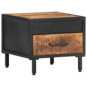 Mesita de noche de madera de mango rugosa 40x40x35 cm de vidaXL, Mesitas de noche - Ref: Foro24-288472, Precio: 99,99 €, Desc...