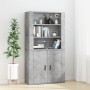 Concrete gray plywood tall sideboard by vidaXL, Sideboards - Ref: Foro24-3185363, Price: 150,61 €, Discount: %