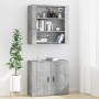 Concrete gray plywood tall sideboard by vidaXL, Sideboards - Ref: Foro24-3185363, Price: 150,61 €, Discount: %